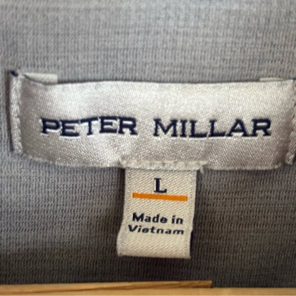 Peter Millar Crown Sport Gray Ross 1/4 Zip Pullover Mens L Exmoor Heritage Cup - Picture 6 of 9